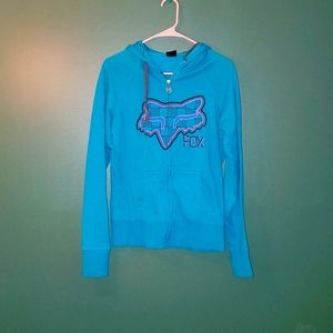 Beautiful fox zip up hoodie